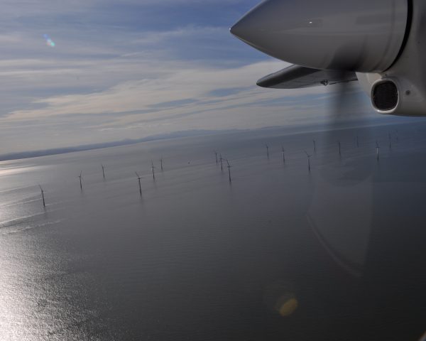 An image of offshore wind turbines