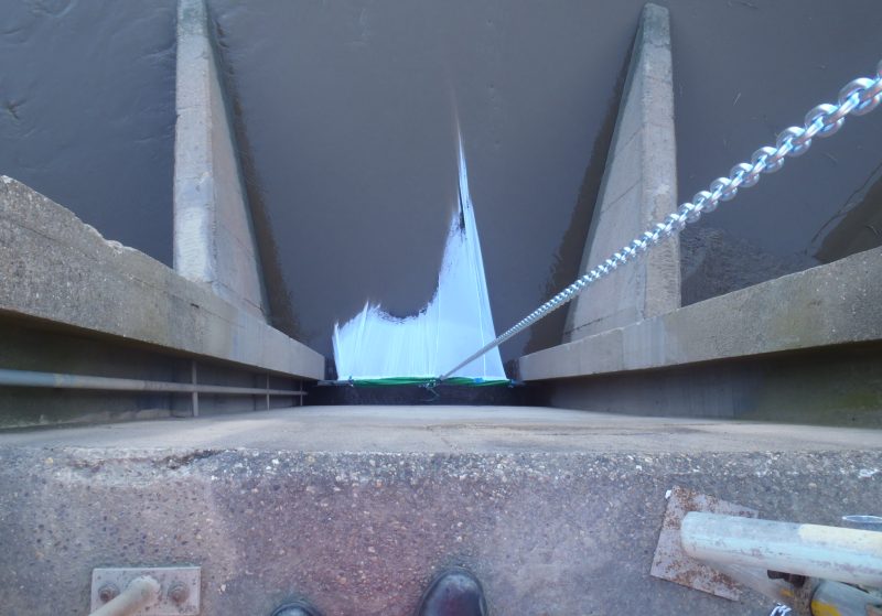 Fish screen in use