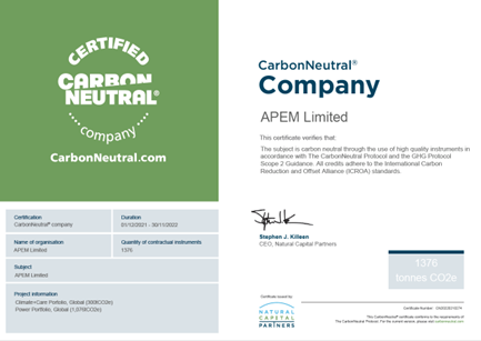 A certificate